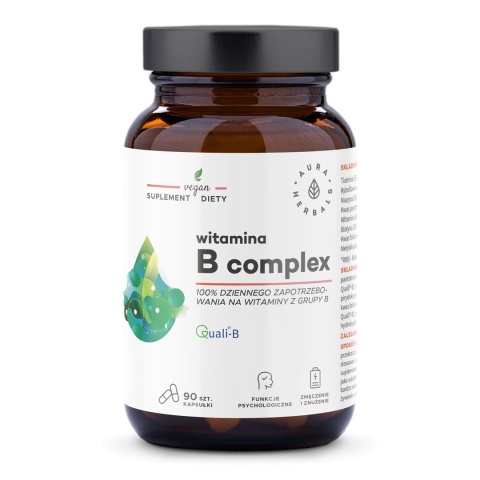 Witamina B Complex, Aura Herbals, 90 kapsułek
