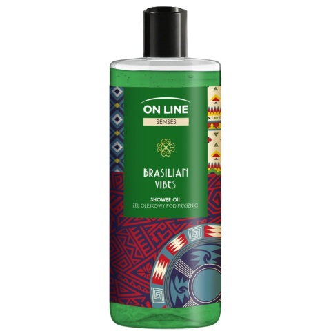 Żel pod prysznic - Brasilian Vibes, ON LINE Senses, 500ml