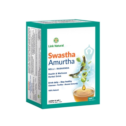 Ajurwedyjska herbata ziołowa z amla i guduchi Swastha Amurtha, Link Natural, 7 saszetek