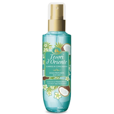 Aromatyczna Mgiełka do Ciała Sunrise in Copacabana Coconut & Frangipani, Tesori d'Oriente, 200 ml