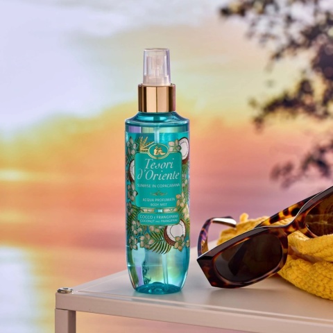 Aromatyczna Mgiełka do Ciała Sunrise in Copacabana Coconut & Frangipani, Tesori d'Oriente, 200 ml