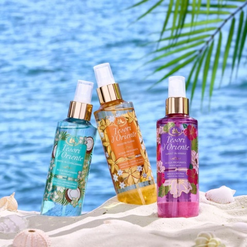 Aromatyczna Mgiełka do Ciała Sunrise in Copacabana Coconut & Frangipani, Tesori d'Oriente, 200 ml