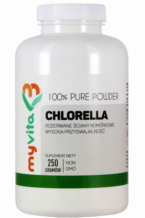 Chlorella Myvita, Proszek, 250g