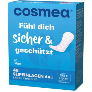 Długie wkładki higieniczne bez substancji zapachowych, Cosmea Lang, 48 szt.