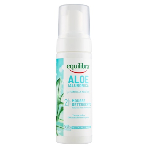 EQUILIBRA Aloe Ialuronica Pianka oczyszczająca z aloesem i kwasem hialuronowym 150 ml