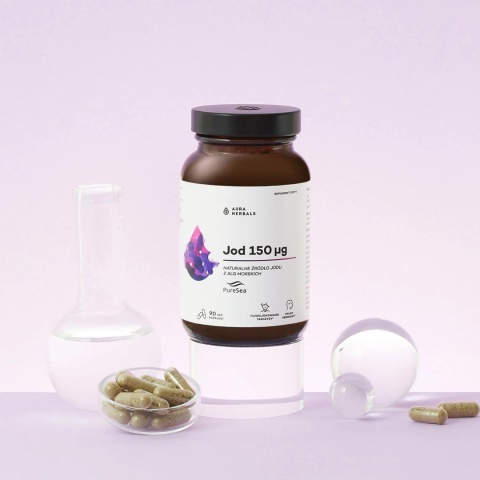 Jod 150 μg, PureSea, Aura Herbals, 90 kapsułek