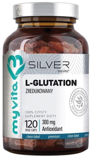L-Glutation Zredukowany, MyVita SILVER, 120 kapsułek