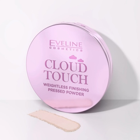 Lekki Puder Prasowany Wykończeniowy do Twarzy, Eveline Cosmetics Cloud Touch, 7g