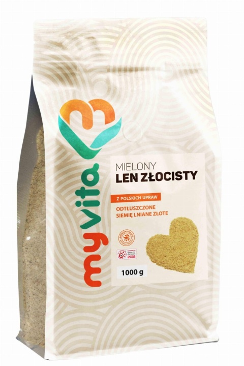 Len Złocisty Mielony, Myvita, 1000g