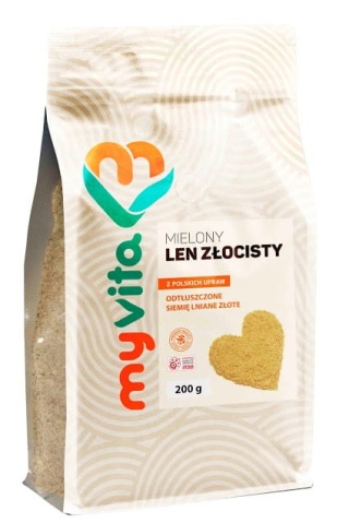 Len Złocisty Mielony, Myvita, 200g