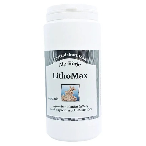 LithoMax Aquamin, Suplement Diety na Stawy, Kości, Alg-Börje, 400 tabletek