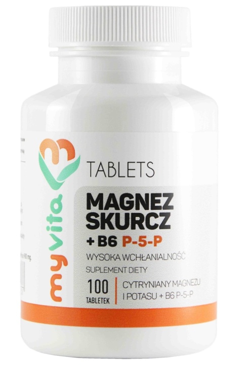 Magnez Skurcz + Witamina B6 P-5-P, MyVita, 100 tabletek
