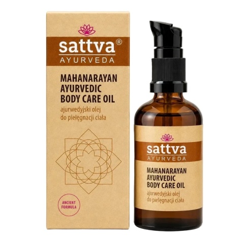 Mahanarayan ajurwedyjski olej do pielęgnacji i masażu ciała, Sattva Ayurveda, 100ml