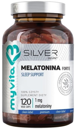 Melatonina FORTE 1 mg MyVita SILVER PURE, 120 kapsułek