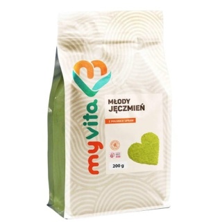 Młody Jęczmień BIO Sproszkowana Trawa, Myvita, 200g
