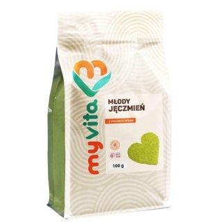 Młody Jęczmień BIO Sproszkowana Trawa, Myvita, 100g