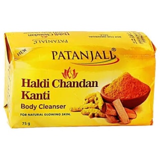 Mydło z kurkumą i drzewem sandałowym Haldi Chandan Kanti, Patanjali, 75 g