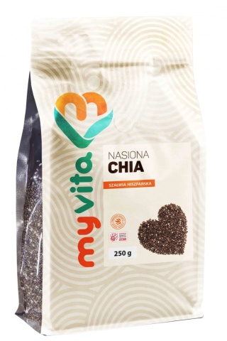 Nasiona Chia, Szałwia Hiszpańska, Myvita, 250g
