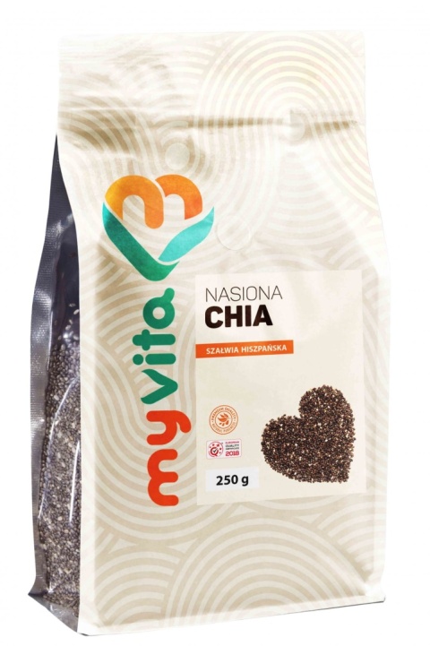 Nasiona Chia, Szałwia Hiszpańska, Myvita, 250g