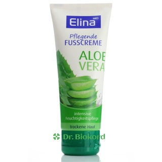 Nawilżający Krem do Stóp z Aloesem, Elina, 75ml