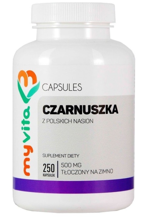 Olej z Czarnuszki, 500mg, MyVita, 250 kapsułek