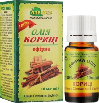 Olejek Cynamonowy, 100 % Naturalny Adverso, 10ml