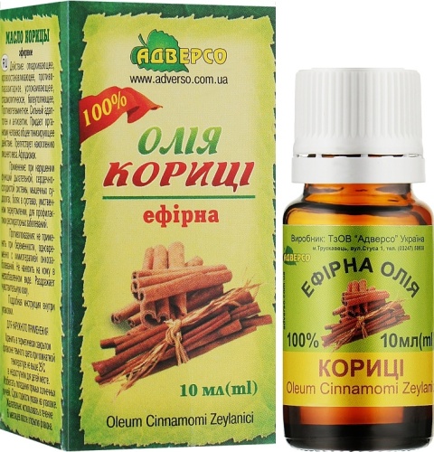 Olejek Cynamonowy, 100 % Naturalny Adverso, 10ml
