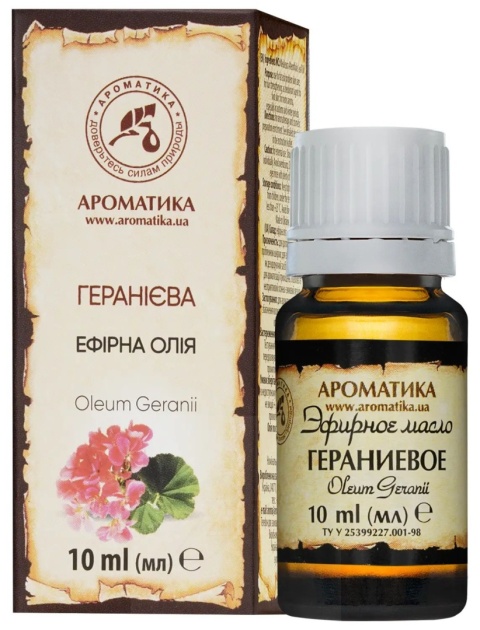 Olejek Geraniowy, Pelargoniowy, Aromatika, 100% Naturalny, 10ml