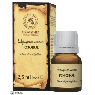 Olejek Różany (Rosa Gallica) Róża Stulistna, Aromatika, 2,5ml