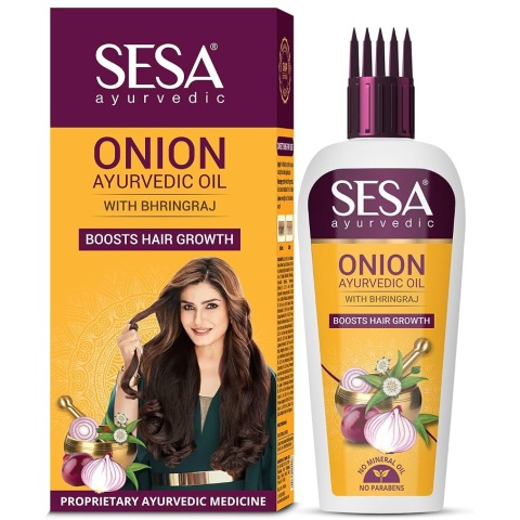 Olejek do włosów Cebulowy z Bringaraj Ayurvedic Onion Oil with Bhringraj SESA, 100ml