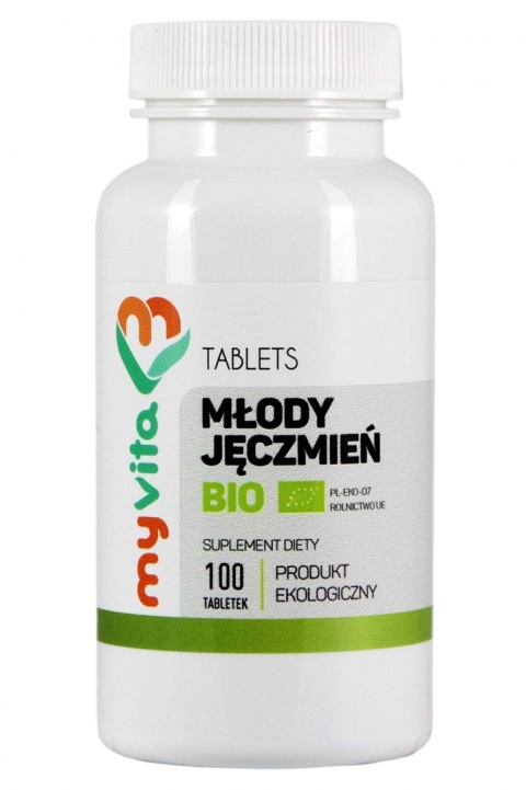 Młody Jęczmień BIO, Myvita, 100 tabletek