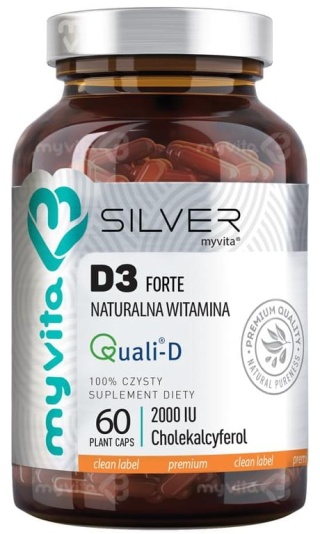 Witamina D3 Forte 2000j.m. SILVER PURE, MyVita, 60 kapsułek