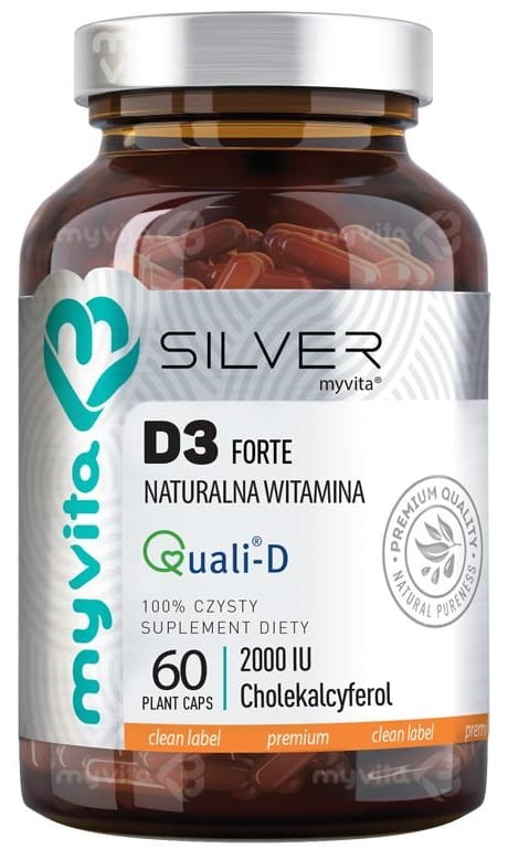Witamina D3 Forte 2000j.m. SILVER PURE, MyVita, 60 kapsułek