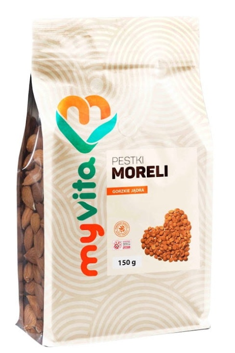 Pestki Moreli Jądra Gorzkie, Myvita, 150g