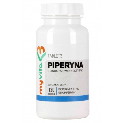 Piperyna Myvita Bioperine, 120 tabletek
