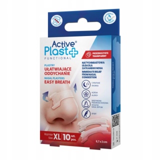 Plastry Ułatwiające Oddychanie Active Plast XL Przezroczyste 6,7 × 2 cm, 10 szt.