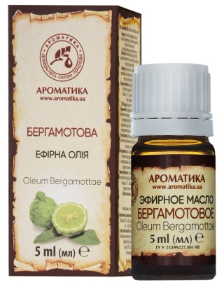 Olejek Bergamotowy, Bergamotka, 100% Naturalny, Aromatika, 5ml