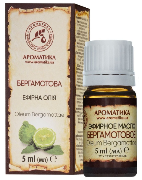 Olejek Bergamotowy, Bergamotka, 100% Naturalny, Aromatika, 5ml
