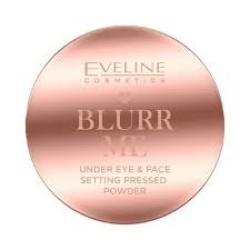 Puder Prasowany Utrwalający i Wygładzający Pod Oczy i do Twarzy Eveline Cosmetics Blurr Me - Soft Pink