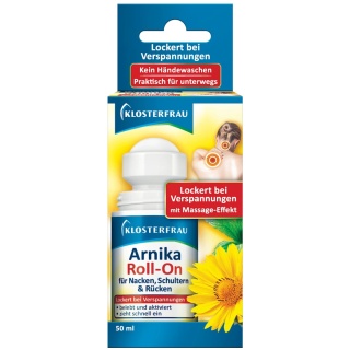 Roll-on z arniką na napięte mięśnie karku, ramion i pleców, Klosterfrau, 50 ml