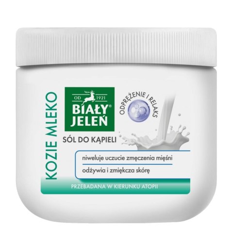 Sól do kąpieli Kozie mleko BIAŁY JELEŃ 500g