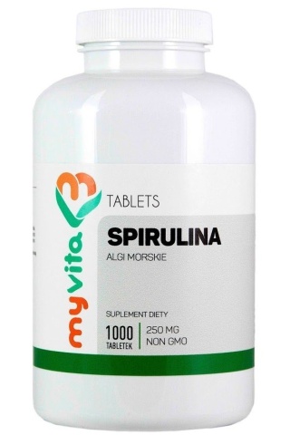 Spirulina, Suplement Diety, Myvita, 1000 tabletek