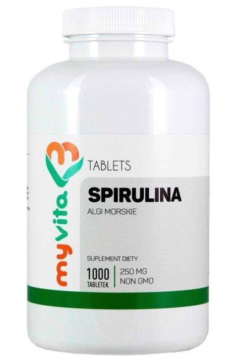 Spirulina, Suplement Diety, Myvita, 1000 tabletek