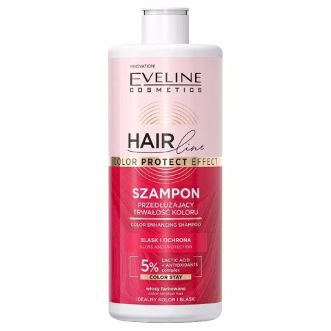 Szampon przedłużający trwałość koloru Color Protect, Eveline Cosmetics Hair Line, 400ml