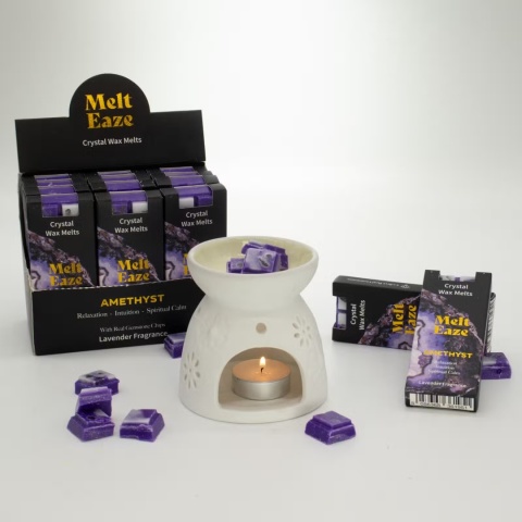 Wosk zapachowy Melt Eaze Lawenda z ametystem, 50g