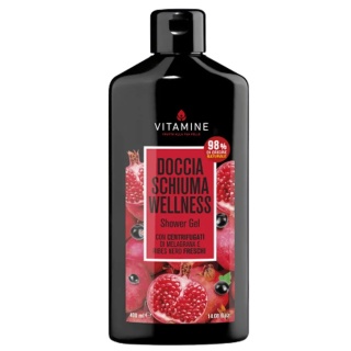 Żel pod Prysznic Wellness z Granatem i Czarną Porzeczką Vitamine, L'Erboristica di Athena's, 400ml