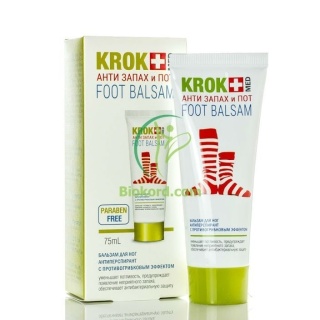 Balsam Antyperspirant na Przykry Zapach Stóp Krokmed, 75ml