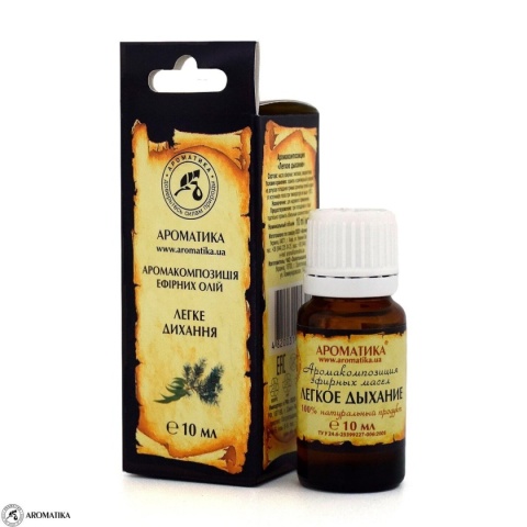 Kompozycja Olejków Eterycznych Lekki Oddech, 100% Naturalny, Aromatika