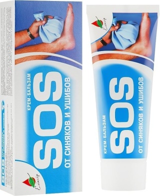 Krem Balsam na Siniaki i Stłuczenia Sos z Badiagą (Spongilla), 75 ml Eliksir
