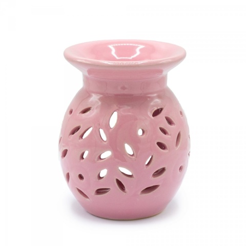 Kwiat Różowy - Kominek Zapachowy Ceramiczny